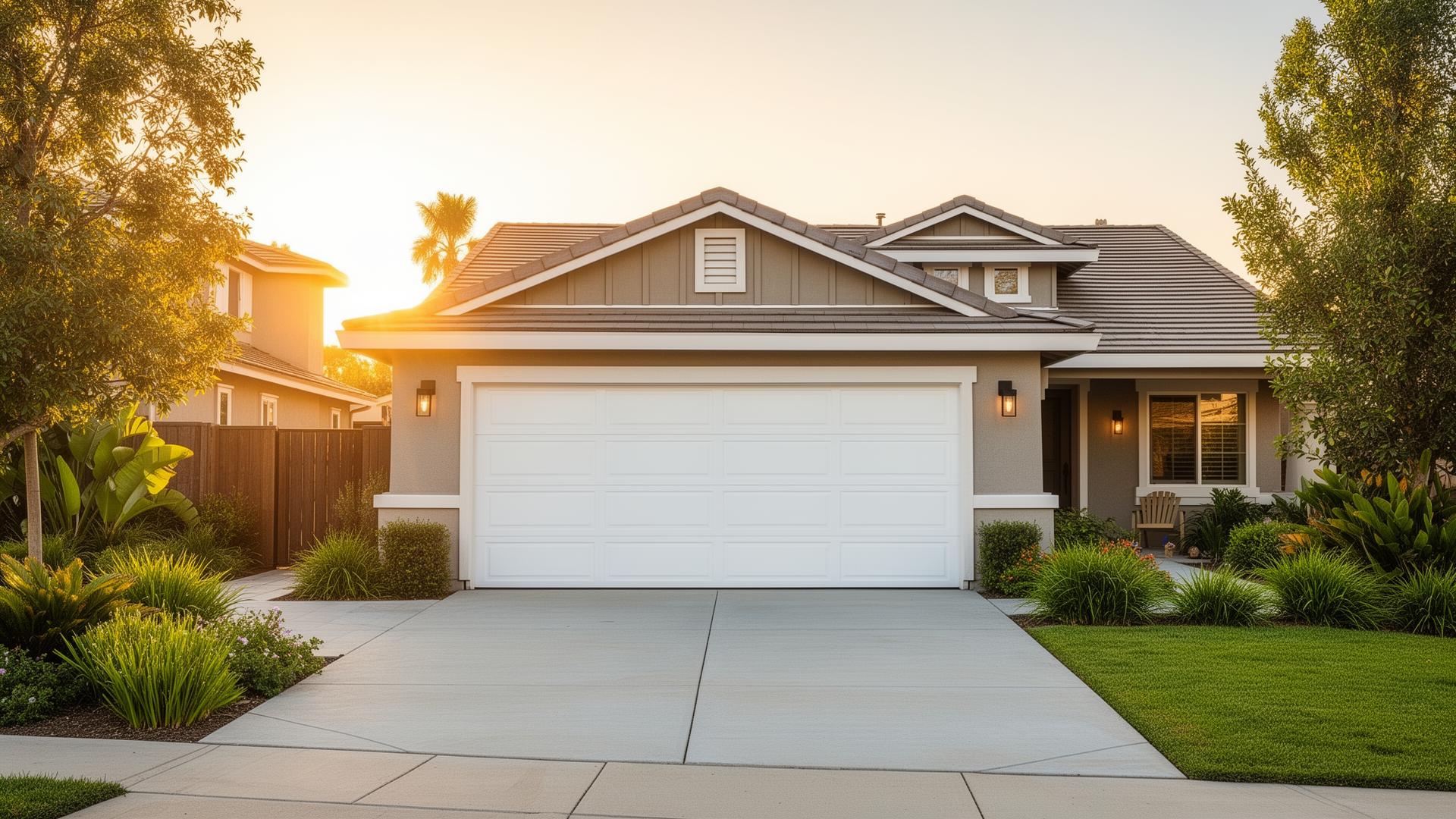 Beautiful home with garage door in Cypress, CA